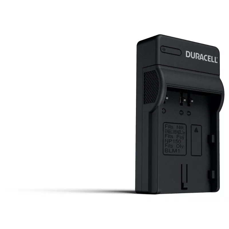 Duracell digikaamera akulaadija, USB, siseruumides kasutatav akulaadija, Nikon EN-EL3e, FujiFilm NP-150, must, 5 V, 5 V