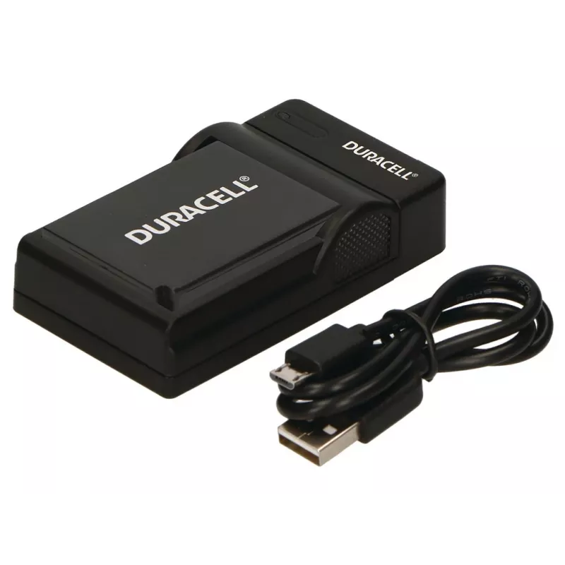 Duracell digikaamera akulaadija, USB, siseruumide akulaadija, Nikon EN-EL20, EN-EL22, EN-EL24, must, 5 V, 5 V