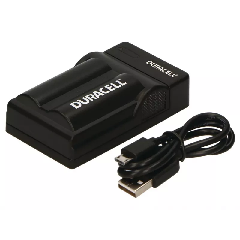 Duracell digikaamera aku laadija, USB, toas kasutatav akulaadija, Panasonic CGA-S002E, CGA-S006, must, 5 V, 5 V