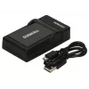 Duracell Digikaamera akulaadija, USB, siseruumides kasutatav akulaadija, Panasonic DMW-BLD10E, Must, 5 V, 5 V