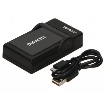 Duracell Digikaamera akulaadija, USB, siseruumides kasutatav akulaadija, Panasonic DMW-BLD10E, Must, 5 V, 5 V