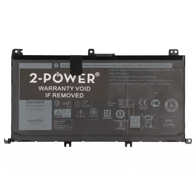 2-Power 11,1 V 74 Wh Li-Polümeer sülearvuti aku, Aku