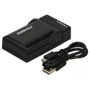Duracell digikaamera akulaadija, USB, siseruumide akulaadija, Panasonic DMW-BLF19, must, 5 V, 5 V