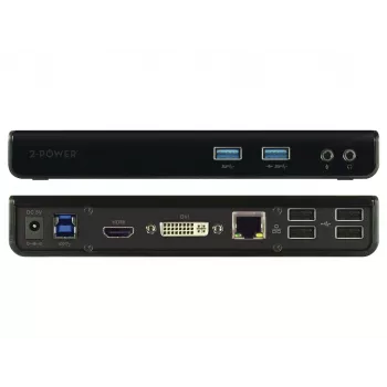 2-Power DOC0110A sülearvuti dokk/pordireplikaator juhtmega USB 3.2 Gen 1 (3.1 Gen 1) Type-B must