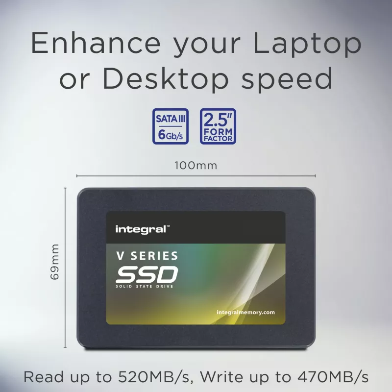 Integral 480 GB SSD 2.5-tolline SATA 3 L-520 MB/s K-470 MB/s TBW 150 V SERIES 2