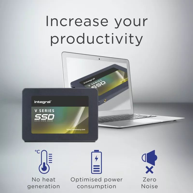 Integral 1TB - 1000GB SSD 2.5TOLLI SATA 3 L-520MB/s K-470MB/s TBW 300 V SERIES 2