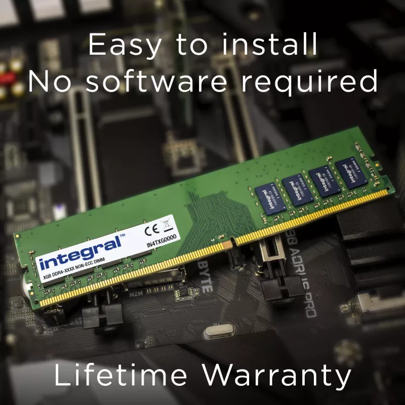 Integral 32 GB PC RAM-moodul DDR4 3200 MHz PC4-25600 puhverdamata Non-ECC DIMM 1,2 V 2Gx8 CL22