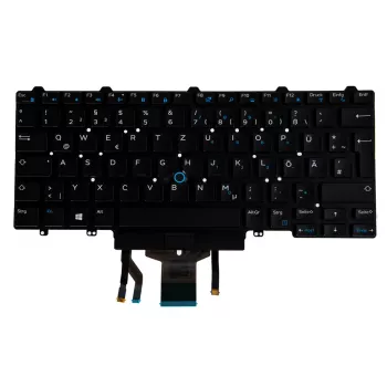 Origin Storage N/B KBD Lat 7370 Saksa paigutus 83 klahvi taustvalgustusega ühepunktiline