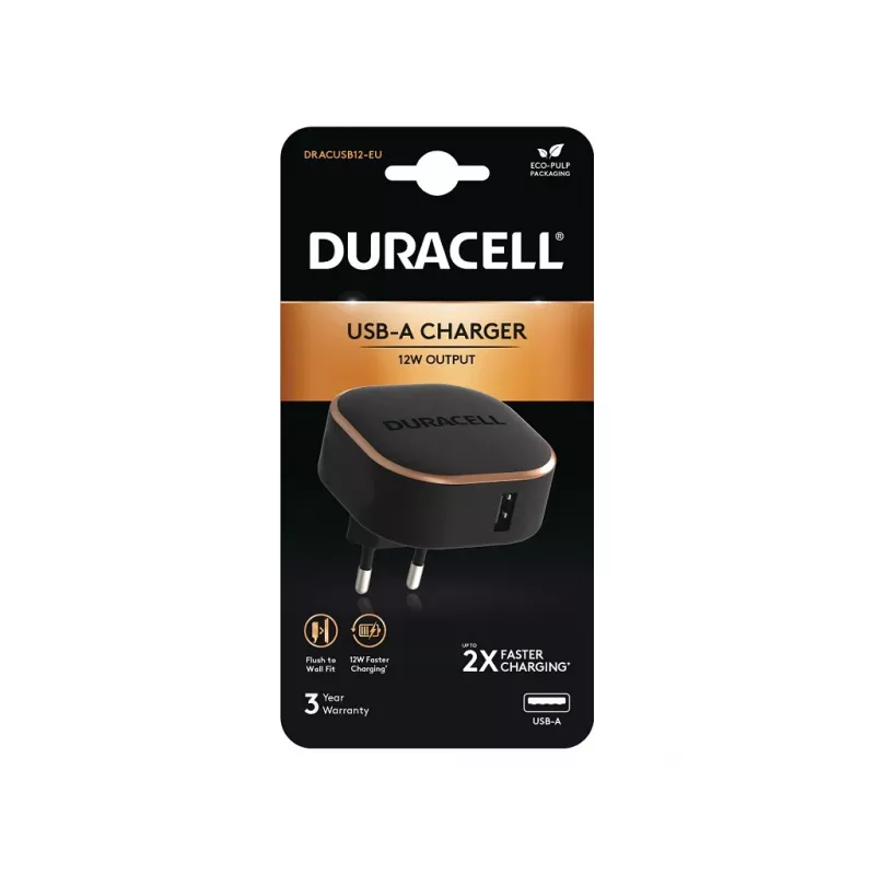 Duracell DRACUSB12-EU mobiilseadme laadija Must
