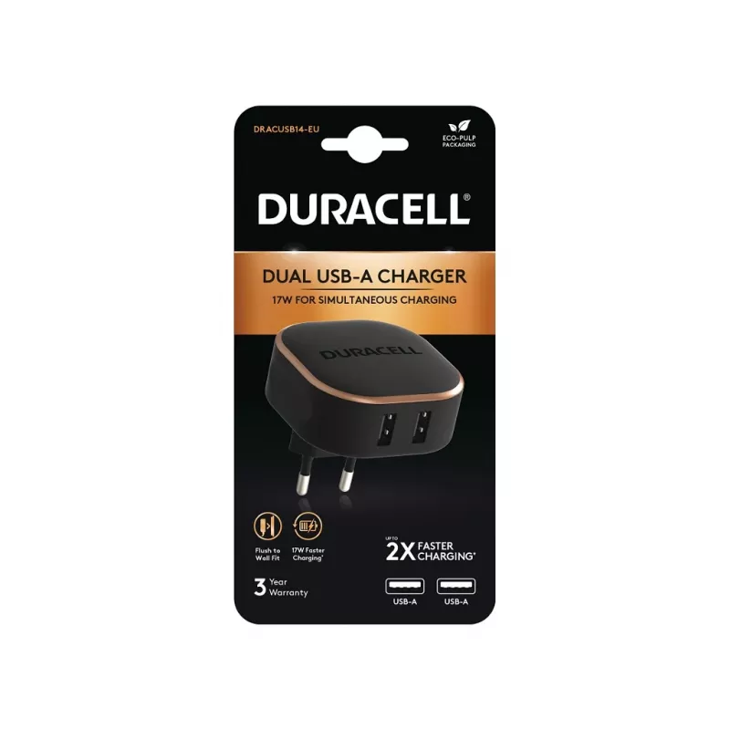 Duracell DRACUSB14-EU mobiilseadme laadija Must