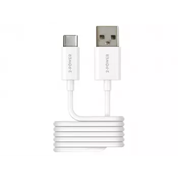 2-Power 2PUC1M01W mobiilseadme laadija, valge
