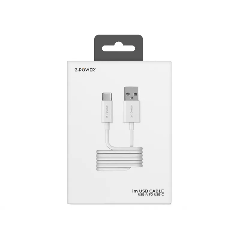2-Power 2PUC1M01W mobiilseadme laadija, valge