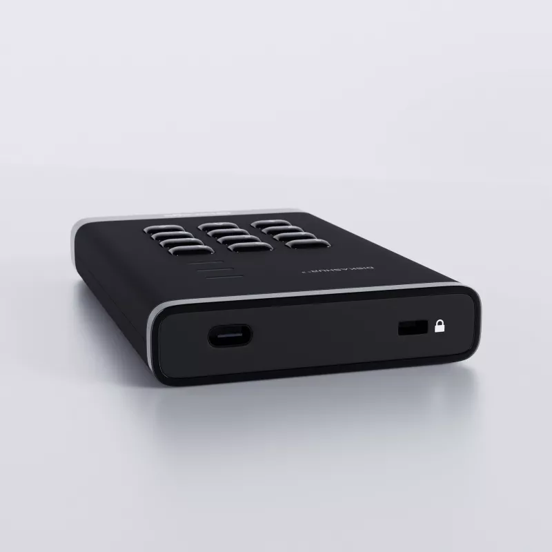 iStorage diskAshur³ 4 TB Must | Secure Portable Hard Drive | FIPS 140-3 Level 3 Complaint |Common Criteria EAL 5+ | PIN protected | AES-XTS 256-bit hardware encryption | GDPR, TAA Compliant | Dust/Water Resistant |
