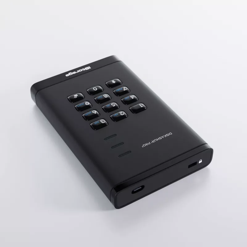 iStorage diskAshur PRO3 SSD 256-bit 2TB FIPS 140-3 Level 3, 2 TB, 2,5 tolli, USB Type-A / USB USB-C, 3.2 Gen 1 (3.1 Gen 1), 448 MB/s, must