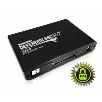 iStorage Kanguru Defender SSD350 2 TB| FIPS 140-2 sertifitseeritud | Riistvaraliselt krüpteeritud pooljuhtketas | 2,5-tolline väline | SATA (SATA/600) | TAA nõuetele vastav