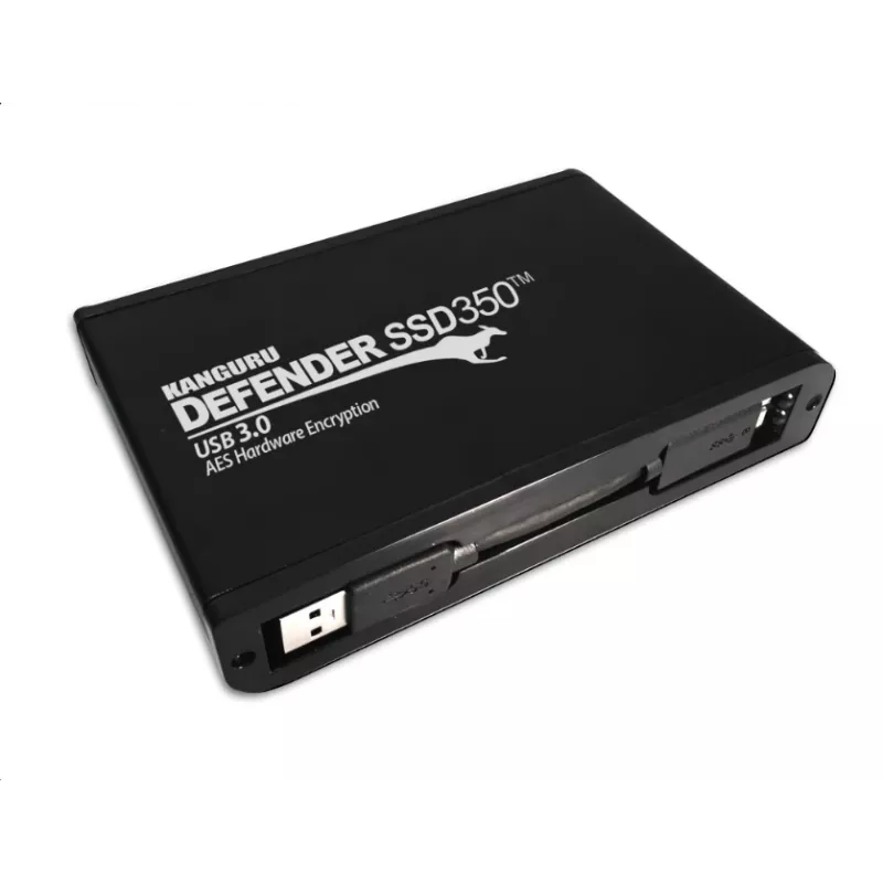 iStorage Kanguru Defender SSD350 2 TB| FIPS 140-2 sertifitseeritud | Riistvaraliselt krüpteeritud pooljuhtketas | 2,5-tolline väline | SATA (SATA/600) | TAA nõuetele vastav