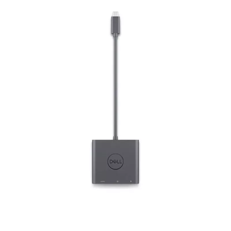 DELL Adapter USB-C - HDMI/DP toiteläbipääsuga, juhtmega, USB 3.2 Gen 2 (3.1 Gen 2) USB-C, must, 3840 x 2160 pikslit, Dell, 3840 x 2160 pikslit
