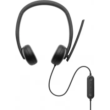 DELL Pro Wired Headset - WH3024, juhtmega, kõned/muusika, 20 - 20000 Hz, 110 g, peakomplekt, must