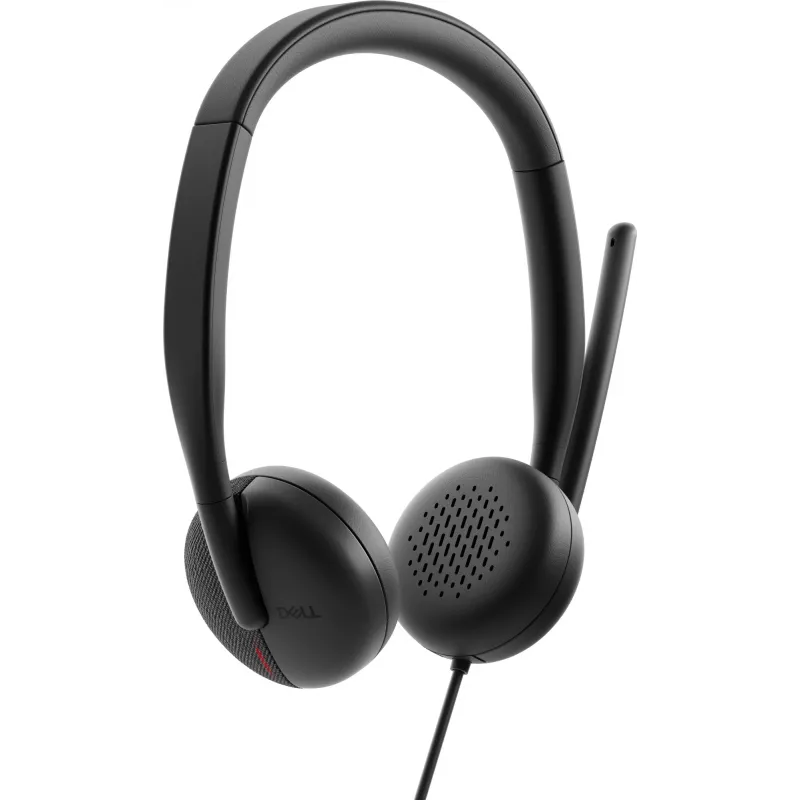 DELL Pro Wired Headset - WH3024, juhtmega, kõned/muusika, 20 - 20000 Hz, 110 g, peakomplekt, must