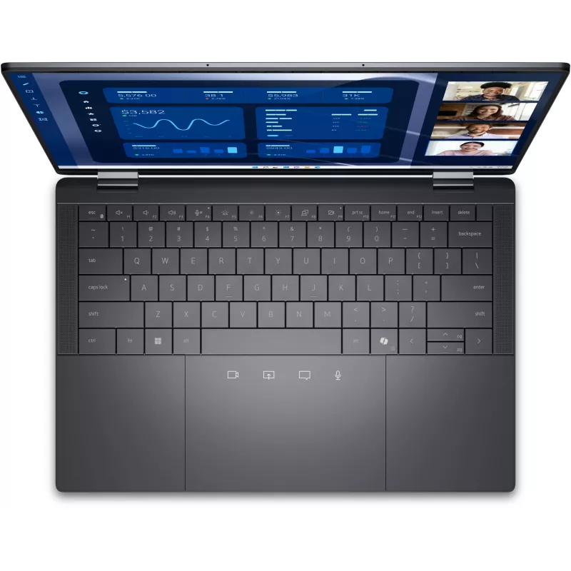 DELL Latitude 9450 2-in-1 Intel Core Ultra 7 165U hübriid (2-in-1) 35.6 cm (14 tolli) puutetundlik Quad HD+ 16 GB LPDDR5x-SDRAM 512 GB SSD Wi-Fi 7 (802.11be) Windows 11 Pro Belgia hall