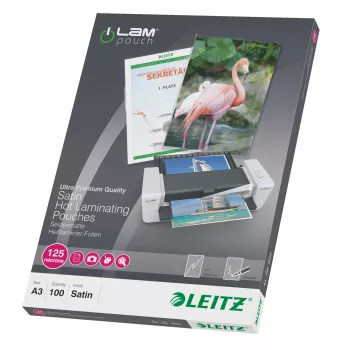 Leitz iLAM Matt A3 lamineerimistaskud, 125 mikronit, pakk 100 tk