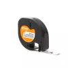 DYMO LetraTag triigitavad riidesildid | Originaal | 12 mm x 2 m rull | Must trükk valgel | Triigitavad riidesildid ideaalsed vormiriietusele/lasteriietele | LetraTag printeritele