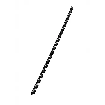 Leitz Spines plastik 6 mm comBIND, must, 25 lehte, plastik, A4, 6 mm, 6 mm