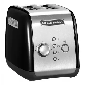 KitchenAid 5KMT221EOB 7 2 slice(s) 1100 W Must, Roostevaba teras