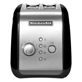 KitchenAid 5KMT221EOB 7 2 slice(s) 1100 W Must, Roostevaba teras
