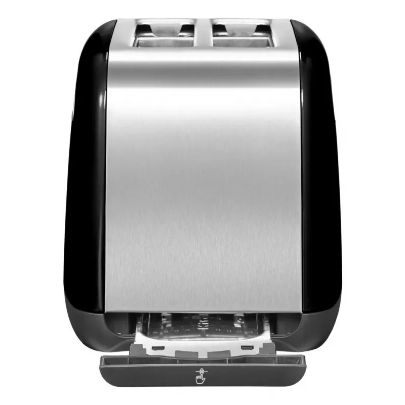 KitchenAid 5KMT221EOB 7 2 slice(s) 1100 W Must, Roostevaba teras