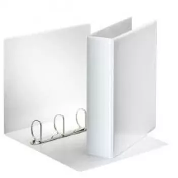 Esselte Panorama Binder FSC® A4 4DR/50 mm, A4, D-rõngas, Esitlus, Plastik, Valge, Valge