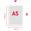 Esselte Premium A5 kaust, Projektikaust, A5, Polüpropüleen (PP), Läbipaistev, Portree, 40 lehte