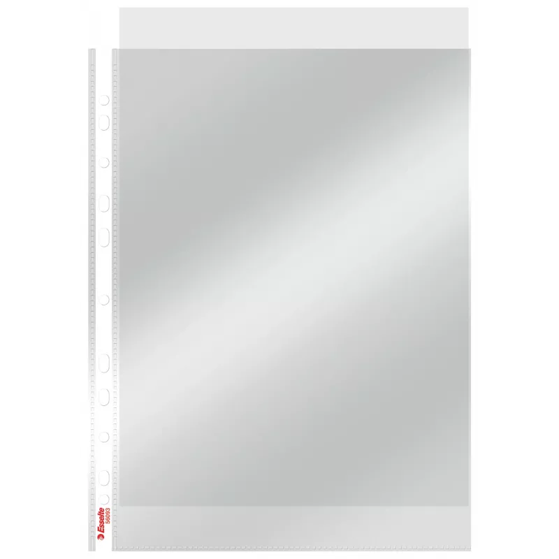 Esselte Pocket Heavy Duty 105my A4, 210 x 297 mm (A4), läbipaistev, polüpropüleen (PP), ülemine, 0,105 mm, 230 mm