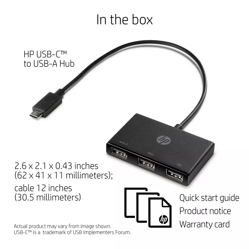 HP USB-C to USB-A jaotur