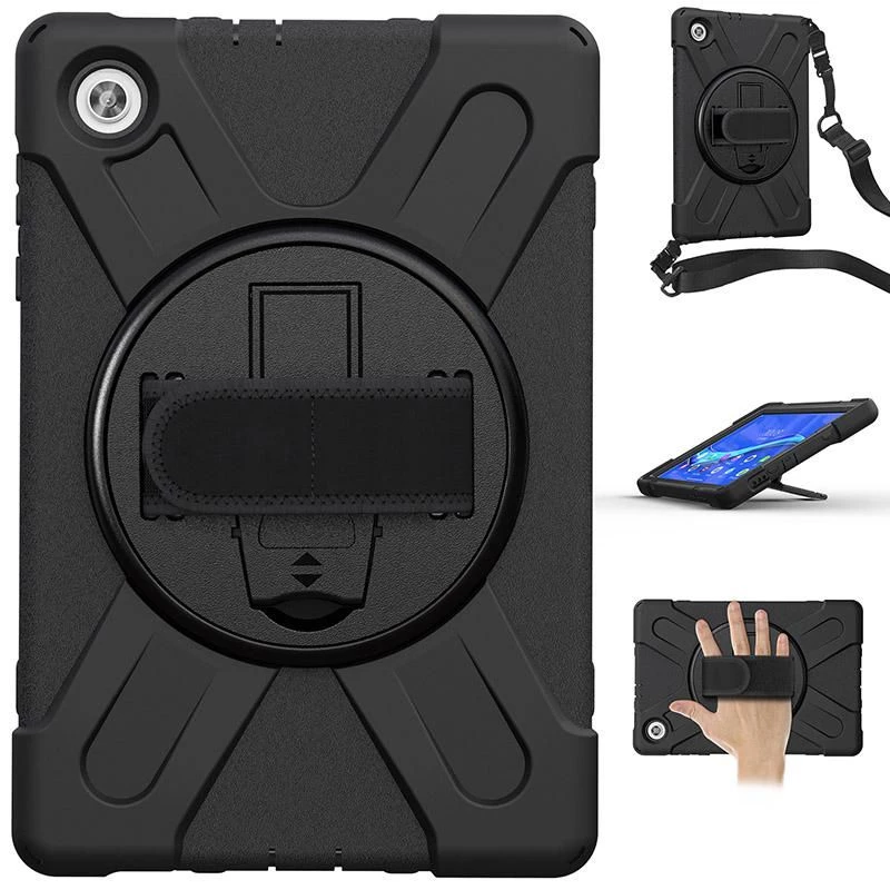 eSTUFF AUSTIN Defenderi ümbris Lenovo TAB M10 FHD Plusile – must