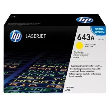 HP 643A toonerikassett originaal Kollane