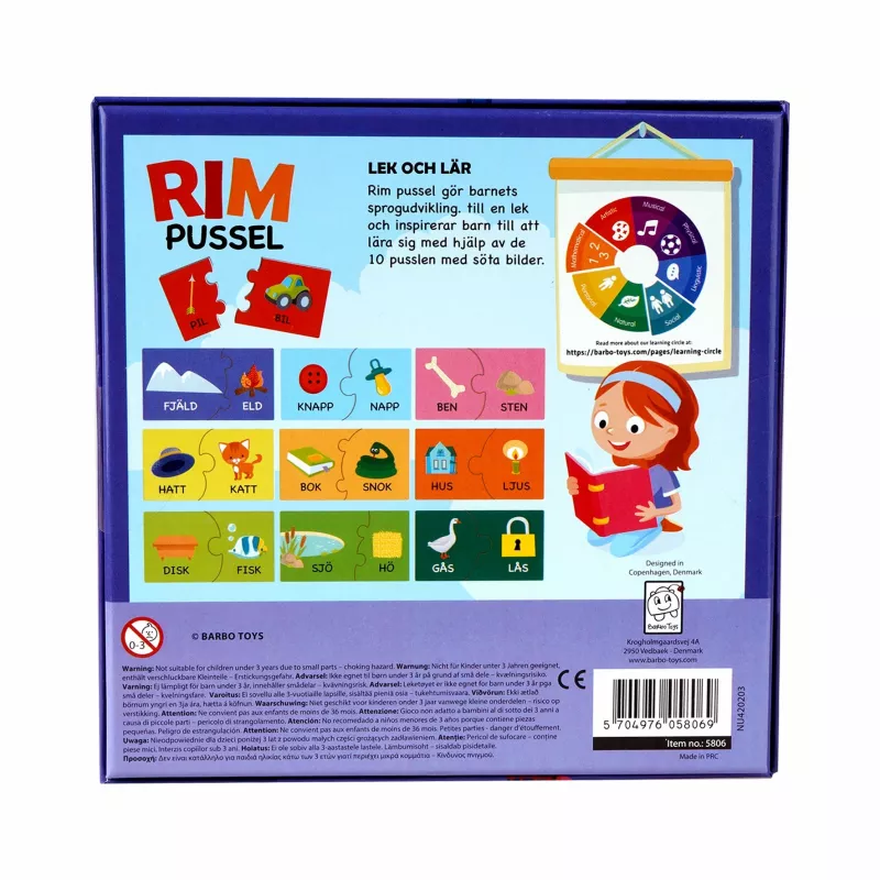 Barbo Toys Puzzle Pedagogue lauamäng