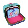 Barbo Toys Peppa Pig Kohvrid 3 tk komplekt assortii Mitmevärviline Poiss/Tüdruk Silindrikujuline kott