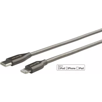 eSTUFF ES602160 lightning-kaabel 1 m roostevaba teras