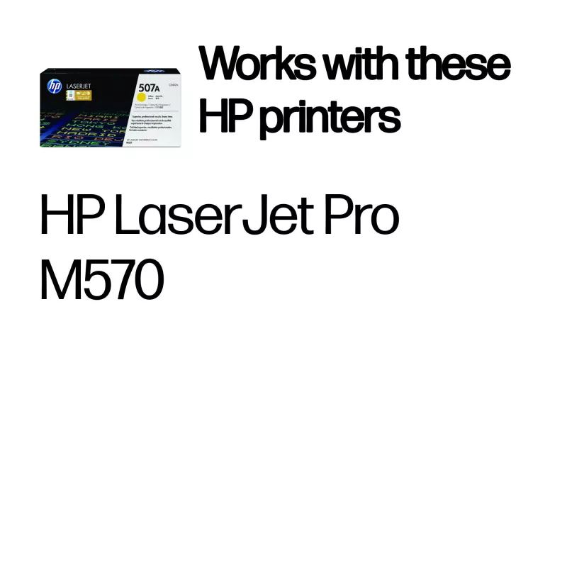 HP 507A kollane originaal LaserJet toonerikassett, 6000 lehekülge, kollane, 1 tk
