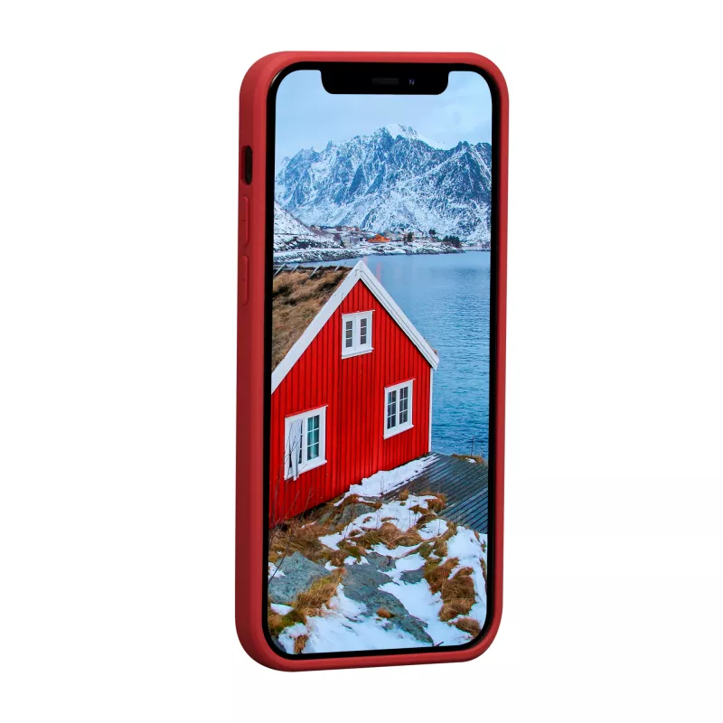 dbramante1928 Greenland nahast ümbris iPhone 12 mini jaoks — punane, sobib 5,4-tollisele