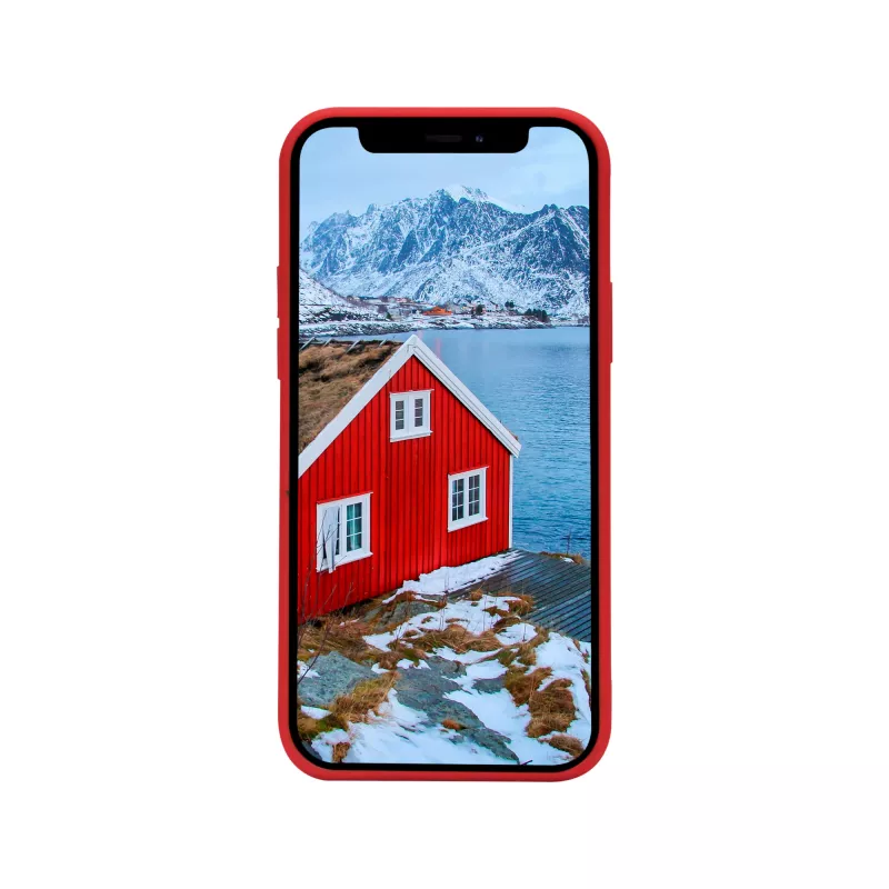 dbramante1928 Greenland nahast ümbris iPhone 12 mini jaoks — punane, sobib 5,4-tollisele