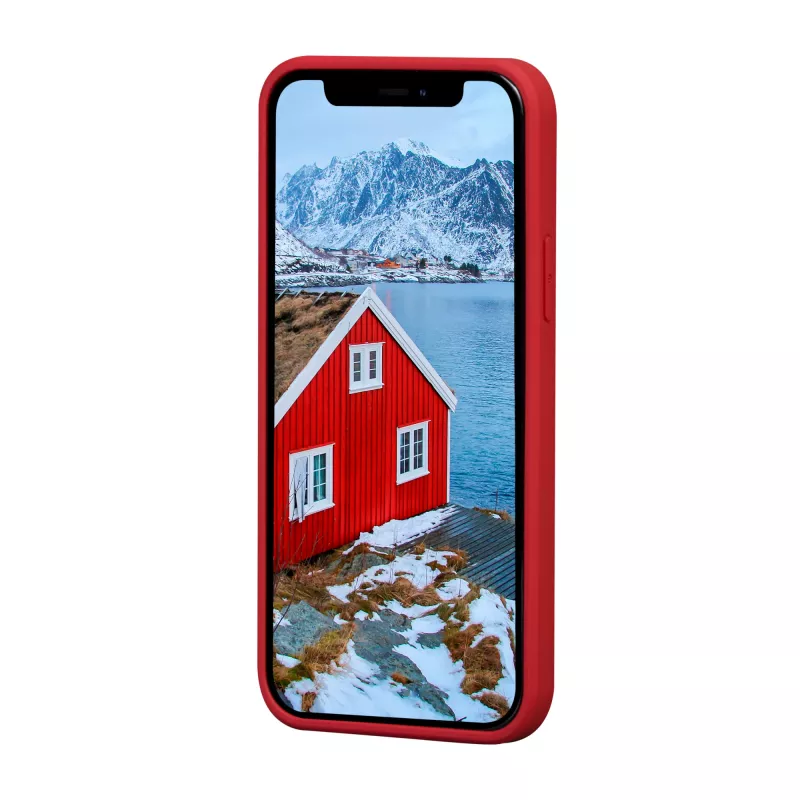 dbramante1928 Greenland nahast ümbris iPhone 12 mini jaoks — punane, sobib 5,4-tollisele