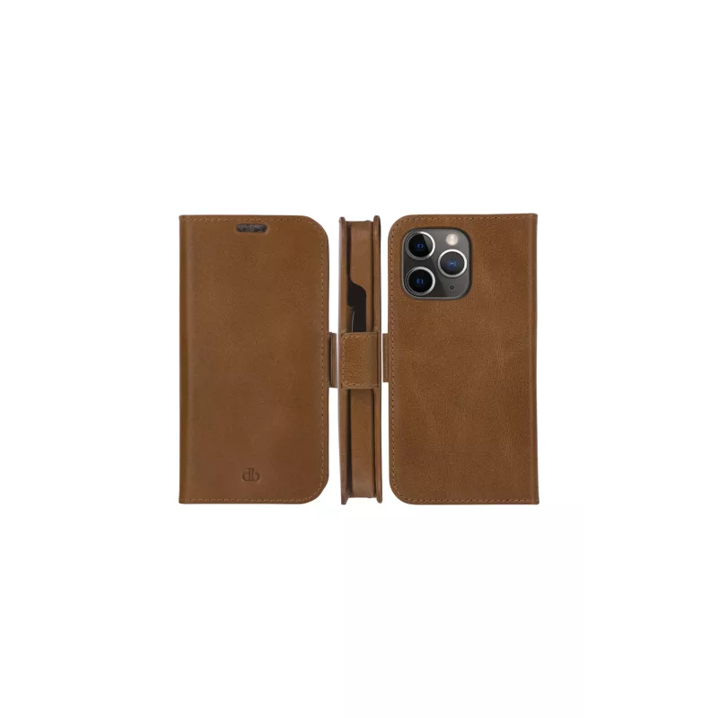 Rahakotist ümbris dbramante1928 Lynge iPhone 13 Pro Maxile — Pruun, 3 kaarditaskut, 6.7-tolline ekraan