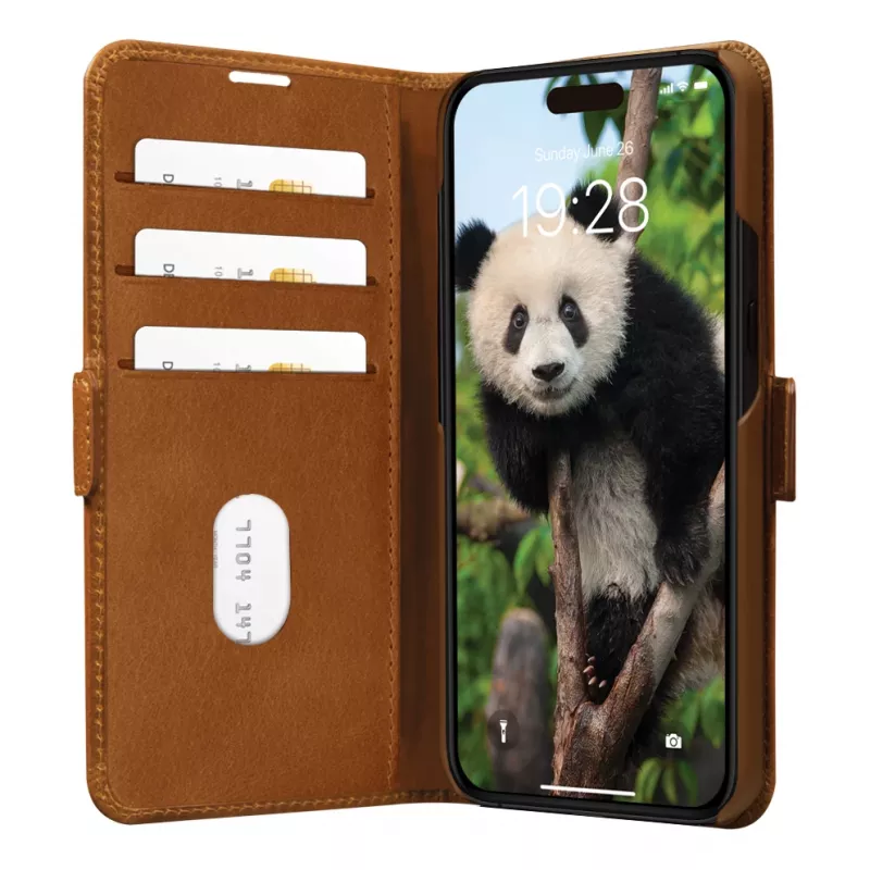 dbramante1928 Copenhagen - iPhone 15 Plus - Tan, Folio, Apple, iPhone 15 Plus, Pruun