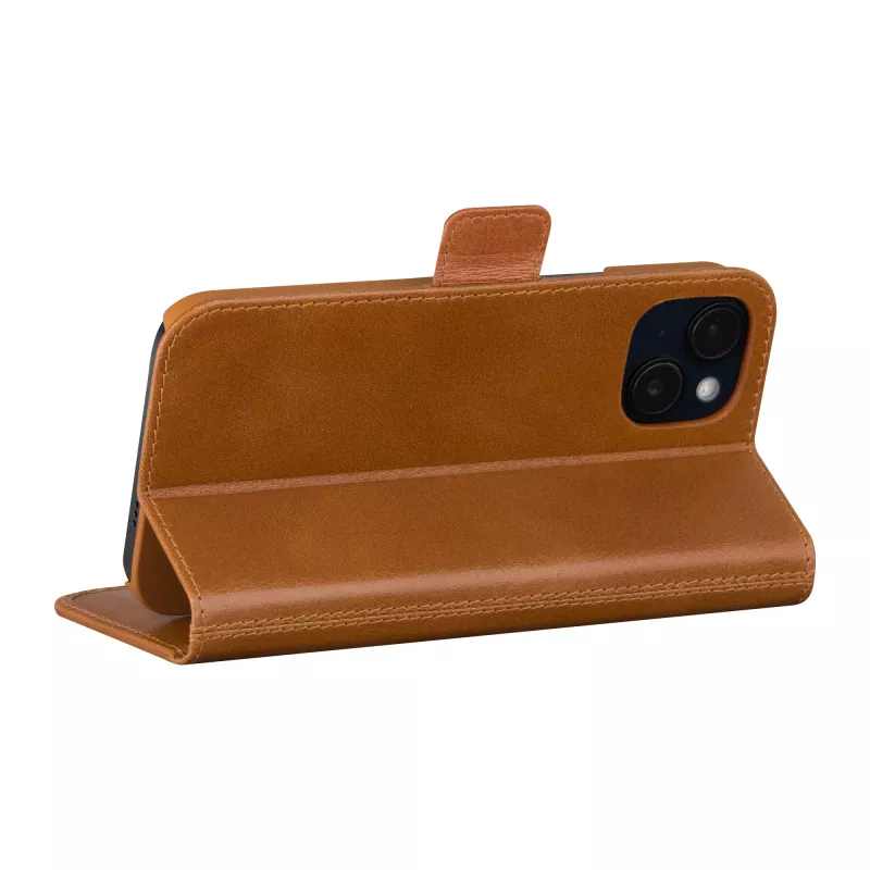 dbramante1928 Copenhagen - iPhone 15 Plus - Tan, Folio, Apple, iPhone 15 Plus, Pruun