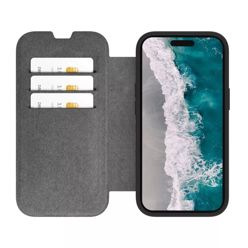 dbramante1928 Helsinki - ümbrisega ümbris mobiiltelefonile - MagSafe-iga ühildatav - plastik, vegan-nahk - Must