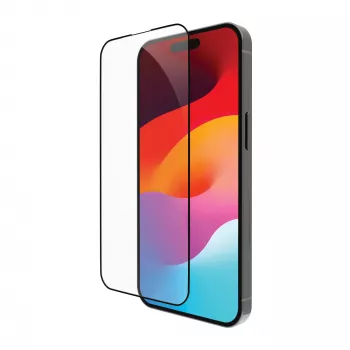 Clear screen protector d bramante eco-shield for iPhone 15, transparent, Must Edge