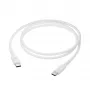 USB-C–USB-C kaabel 1 m, d bramante — Valge