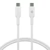 USB-C–USB-C kaabel 1 m, d bramante — Valge